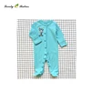 2019 Wholesale solid color light blue romper knitted cartoon baby romper for 0-3 years baby