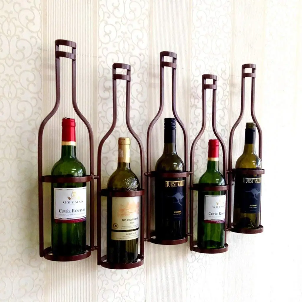 Cheap Wrought Iron Wall Mounted Wine Rack, find Wrought Iron Wall