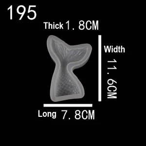 Image of Hot Sale Mermaid Tail Silicone Mold For Making Resin Crafts
