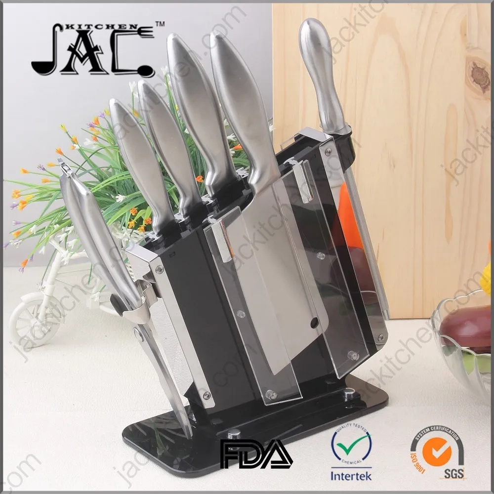 High Quality Stainless Steel 7pcs Knife Set include Acrylic Stand