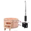 Hot sale high quality custom made wooden barrel bath tub