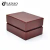 light delicate fake croco pu paper cufflink packaging box with satin inside