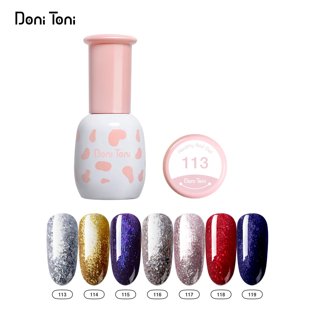
Wholesale Doni Toni Cute Nail Supplies 124-piece Soak Off Nail Gel Polish Kit Color UV Gel 