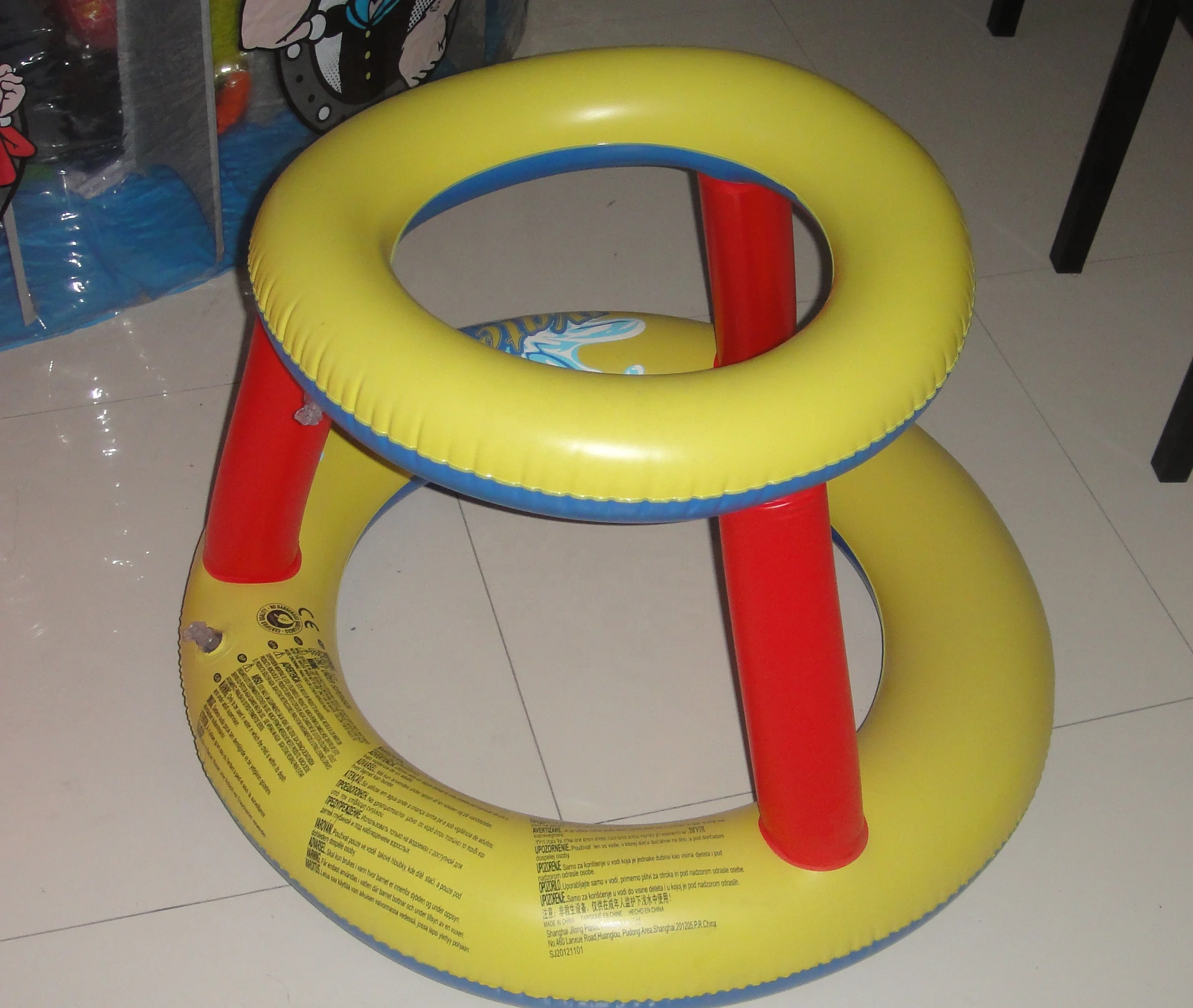 water wheel inflatable pool toy