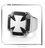 Vintage Mens Iron Cross Medal World War II Stainless Steel Ring