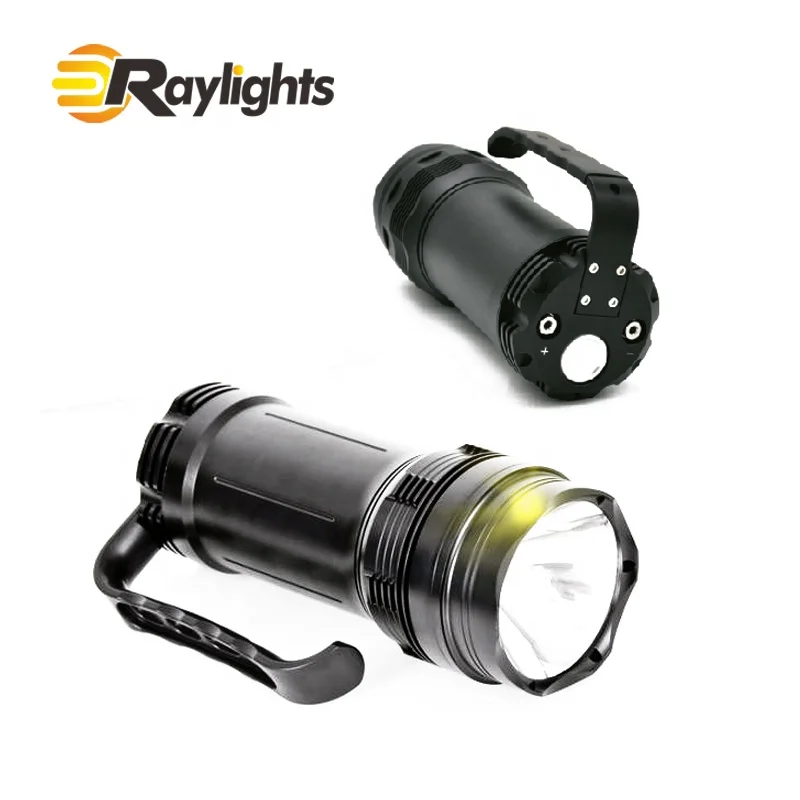 

Professional scuba diving flashlight torch suit scuba diving equipment, Black