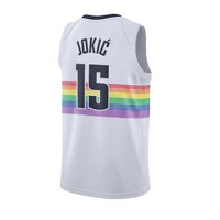 

15 Nikola Jokic Denver jersey basketball uniforms reversible men's jerseys