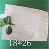 18*26cm White/Clear Self Seal Zipper Plastic Retail Packaging OPP Poly Bag, Ziplock Zip Lock Bag Package W/ Hang Hole