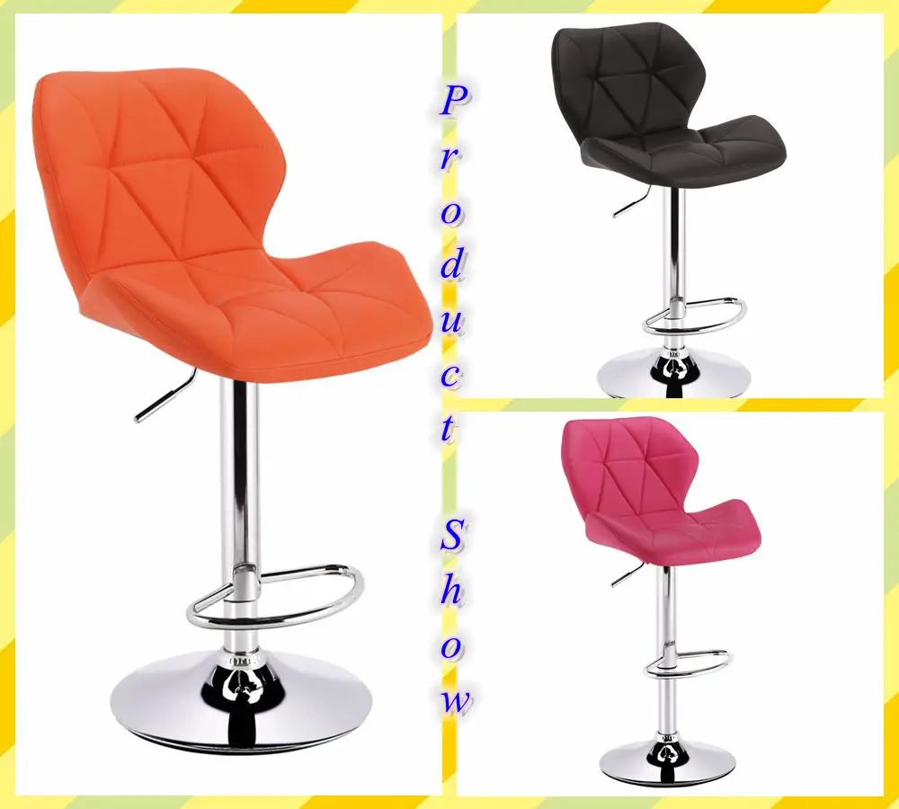 Adjustable Height Seat With Ergonomic Backrest Pu Leather Casual Bar Stool Buy Bar Stool