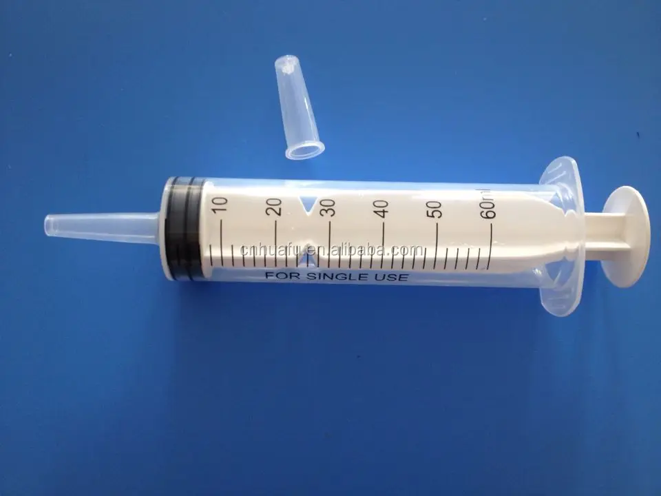 60ml 100ml 150ml Plastic Catheter Tip Irrigation Syringe Feeding Tube