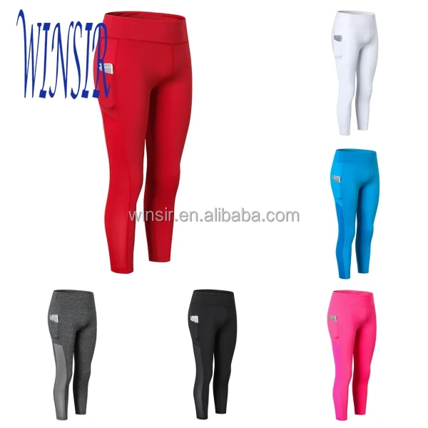 

Women high Waisted Plus Size 85 polyester 15 spandex Compression Workout Yoga Pants Leggings With Mesh Hidden Side Out Pockets, White;black;heather grey;pink;blue
