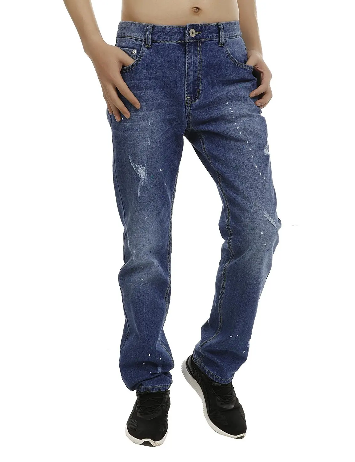 mens stretch jeans short leg