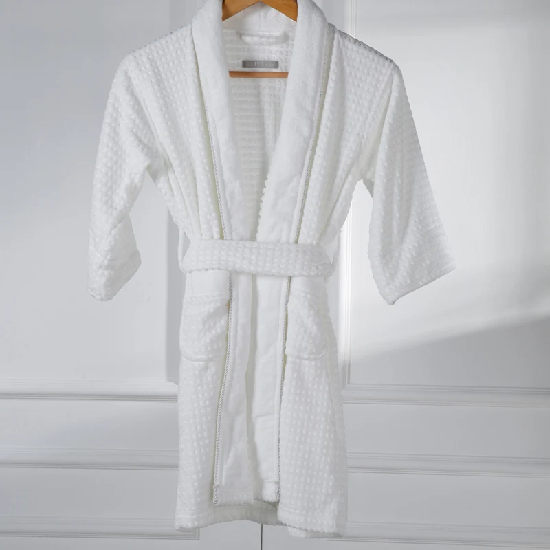 Two Pocket With Logo Brand Bathrobes Hotel Plush Robe Buy Washable
