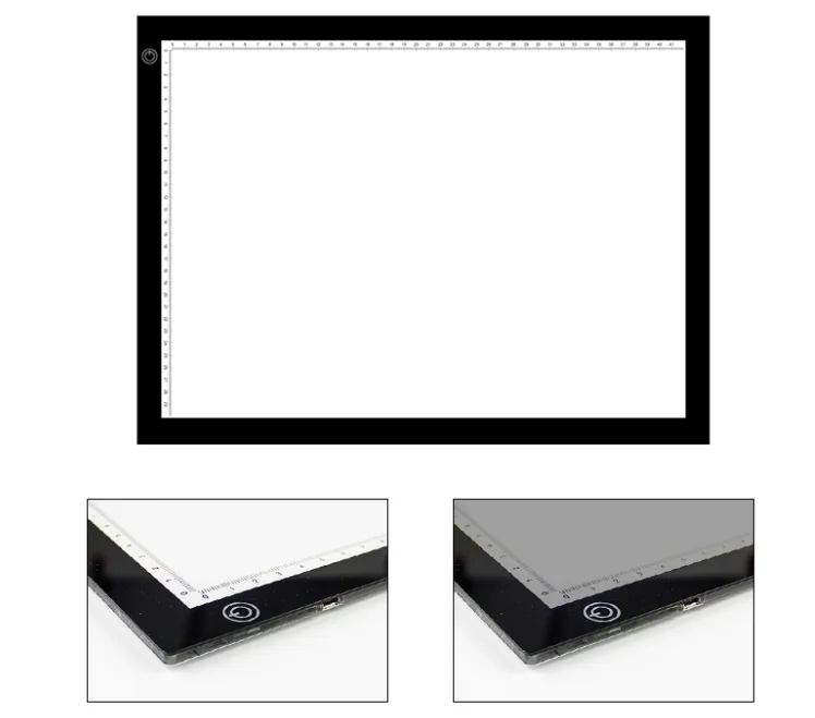 A3,A4 Ultra Slim LED tracing Light Box A4 LED light Board Tracing Light Pad For X-ray