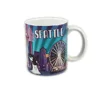 11oz clear and bright picture printed mug with flash powder