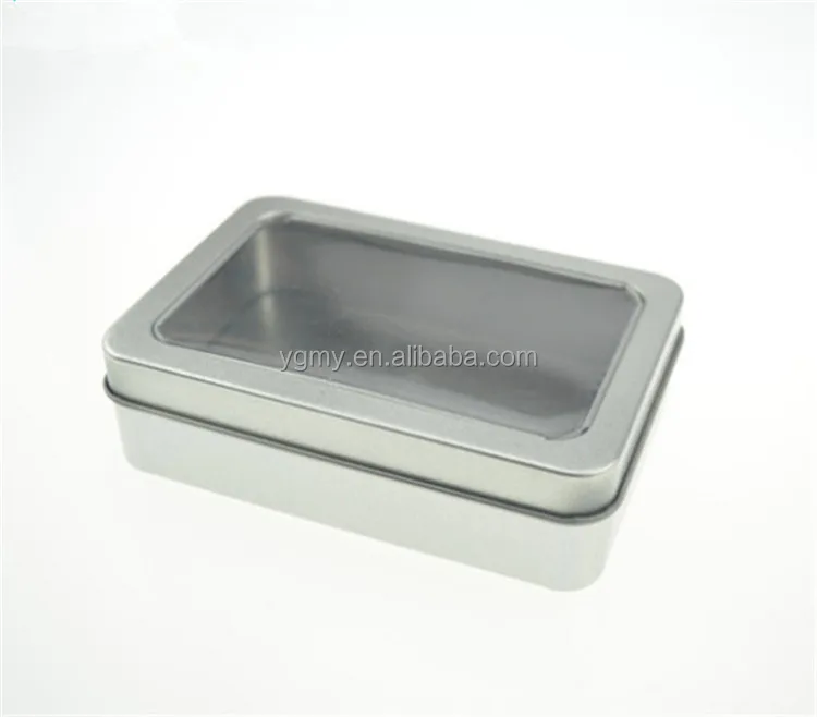 10,7*7*3 cm ventana abierta de almacenamiento de Metal de los casos de