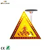 Triangle LED Flashing Traffic Signal Light,Road Construction Solar Traffic Sign