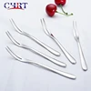 CHRT Kitchen Bar Mini Disposable Kids Stainless Steel Cake Flatware Food Pick Forks Tasting Appetizer Cocktail Fruit Forks