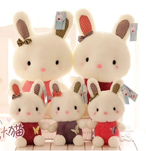 

Cute little rabbit plush toy doll The butterfly lie prone to lie prone rabbit rabbit doll The birthday gift Sit with
