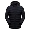 Black reversible down men jacket light weight down jacket