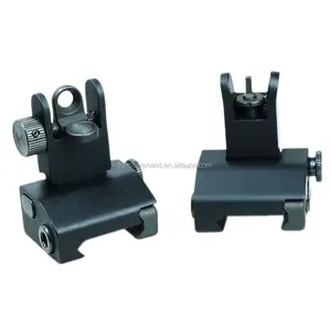 Funpowerland Tactical Flip up Front and Rear Back up Iron Sight