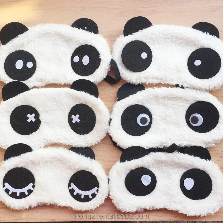 

Han edition cute cartoon panda eye mask Plush cloth art eyeshade Both men and women Sleeping Mask, N/a