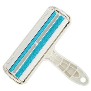 Image of Reusable Pet Hair Remover For Double-sided Brush Removes polyester yarns cleaning clothes brush lint remover brush