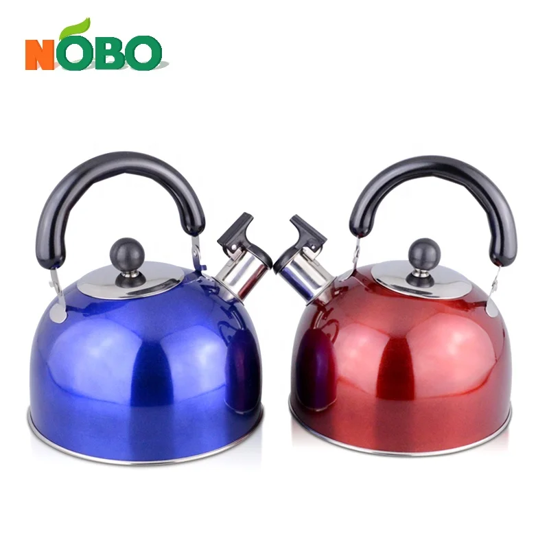 Stainless Steel Whistling Tea Kettle For Hotel, Flat Bottom