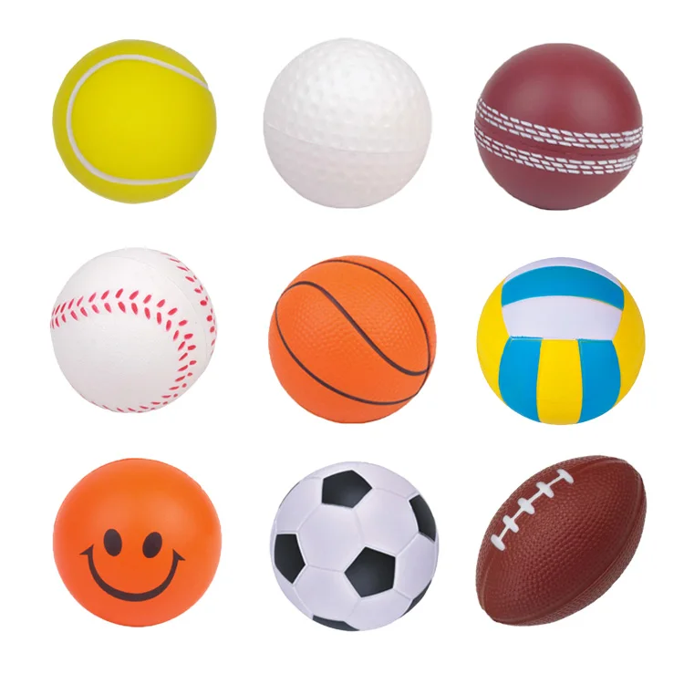 Promotional Stress Reliever Gifts Pu Round Stress Toy,Custom Stress