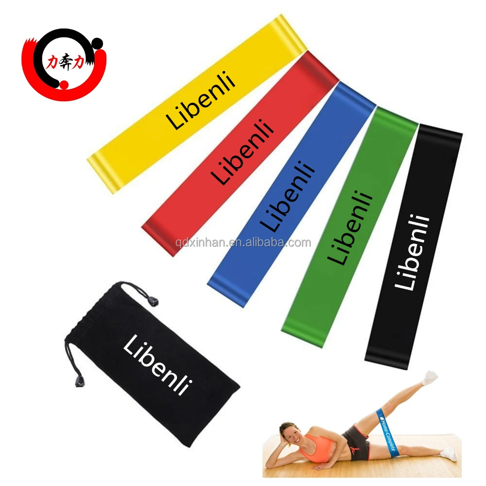 

Home Gym Equipment holiday Fitness 100% latex material training 3 pack non slip Elastic Resistance Exercise Loop Bands Set