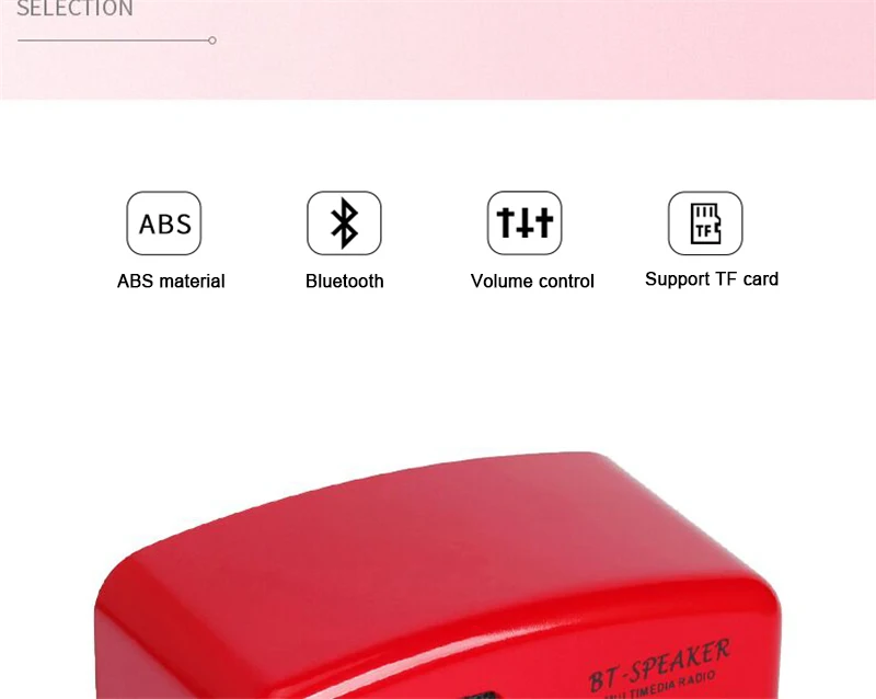 Logo Printing OEM TF card Bluetooth speaker with fm, mini portable bluetooth speaker fm radio