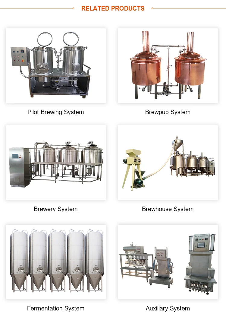 Professional beer brewing equipment factory price turn-key beer brewery system