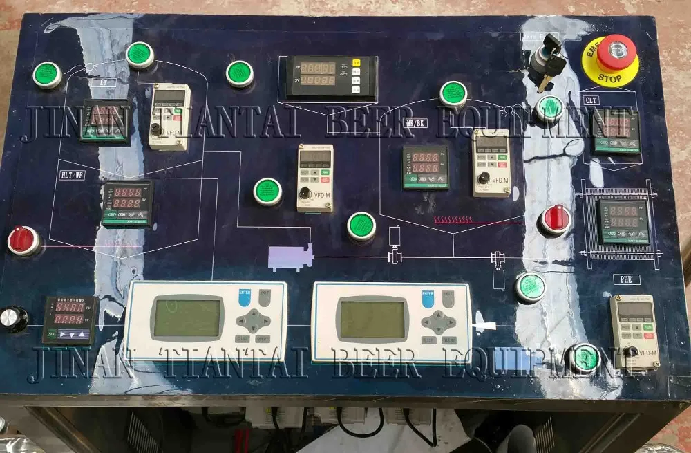 semi automatic brewery control