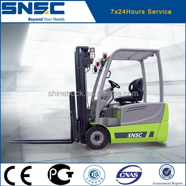 three way electric forklift truck