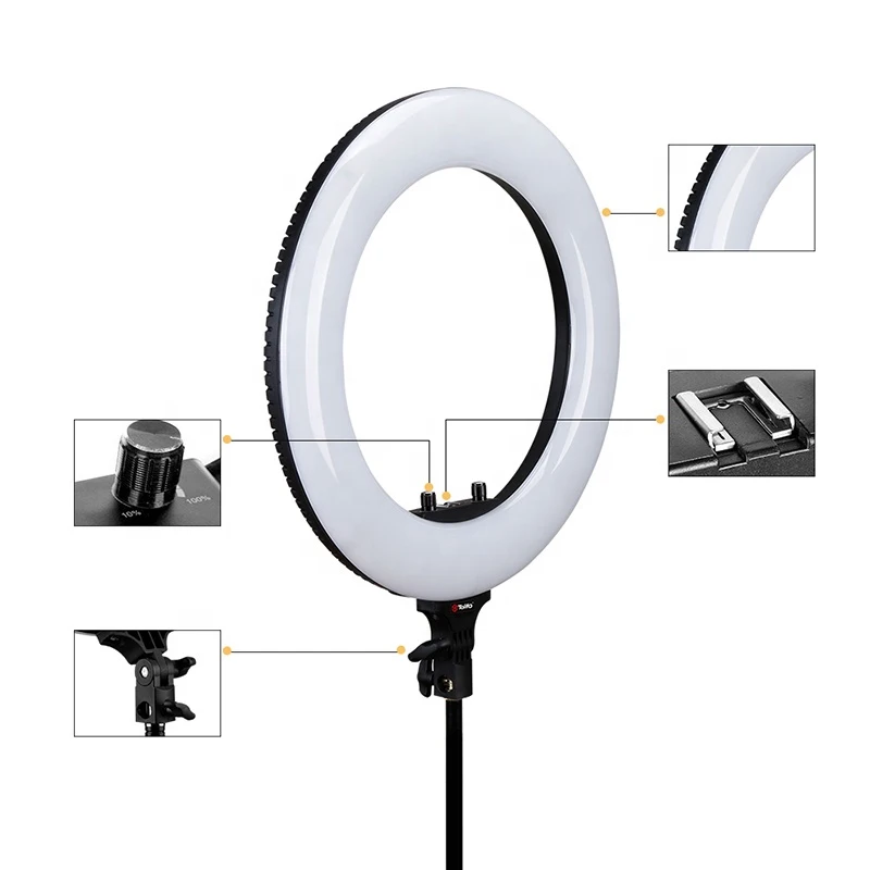 18 inch phone and led camera light studio with tripod makeup led photographic selfie circle ring light