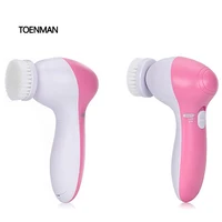 

Wholesale 5 in 1 Face Exfoliator Brush Skin Care Electric Silicone Facial Cleansing Brush