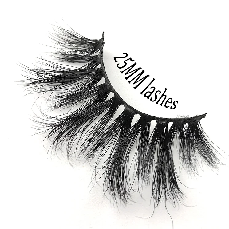 

2019China Suppliers New Premium Custom Eyelash Packaging,Dramatic Styles Long Mink Eyelashes 25mm Vendors 5D Mink Lashes, Natural black