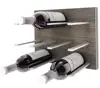 Oblate Aluminum wine wall pegs wine cellar rack