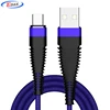 Free Shipping 1m 2.4A Phone Cable EDAX Fast Charging Hi-Tensile Nylon Mobile Phone Charger USB Data Cable