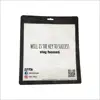 Free samples custom frosted underwear garment zipper bag