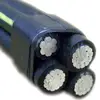 Aerial bundle cable service drop cable Quadruple standard aluminum conductors as phase conductor