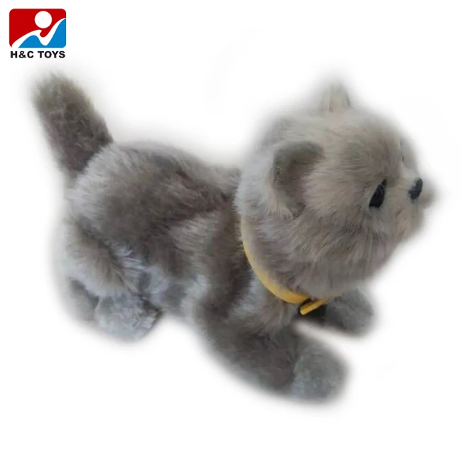 moving stuffed cat