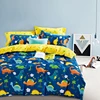 cartoon digital printed korean queen four seasons bed sheet dinosaur cotton bedding sets
