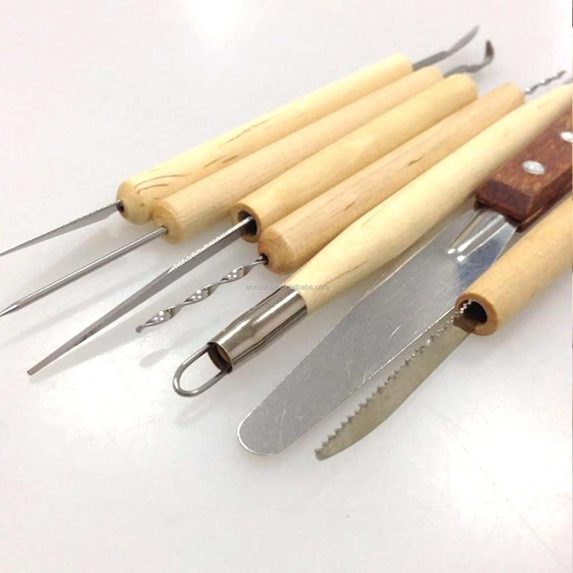 7pcs/set Wood Ceramics Carving Polymer Clay Sculpting Hand Chisel