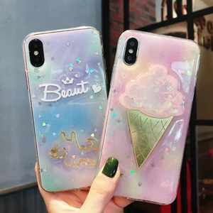 Colourful Glitter Phone Case iPhone 7 6 Plus XR