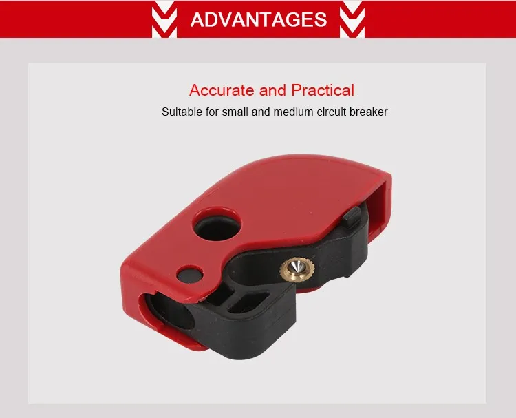 MCB Safety Circuit Breaker Lockout Without Tools Can Mounted Side-By-Side On Adjacent Circuit Breaker