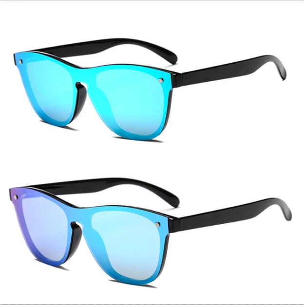 

JHeyewear Wholesale One-Piece Mirror Rimless Sunglasses 2019, Custom colors