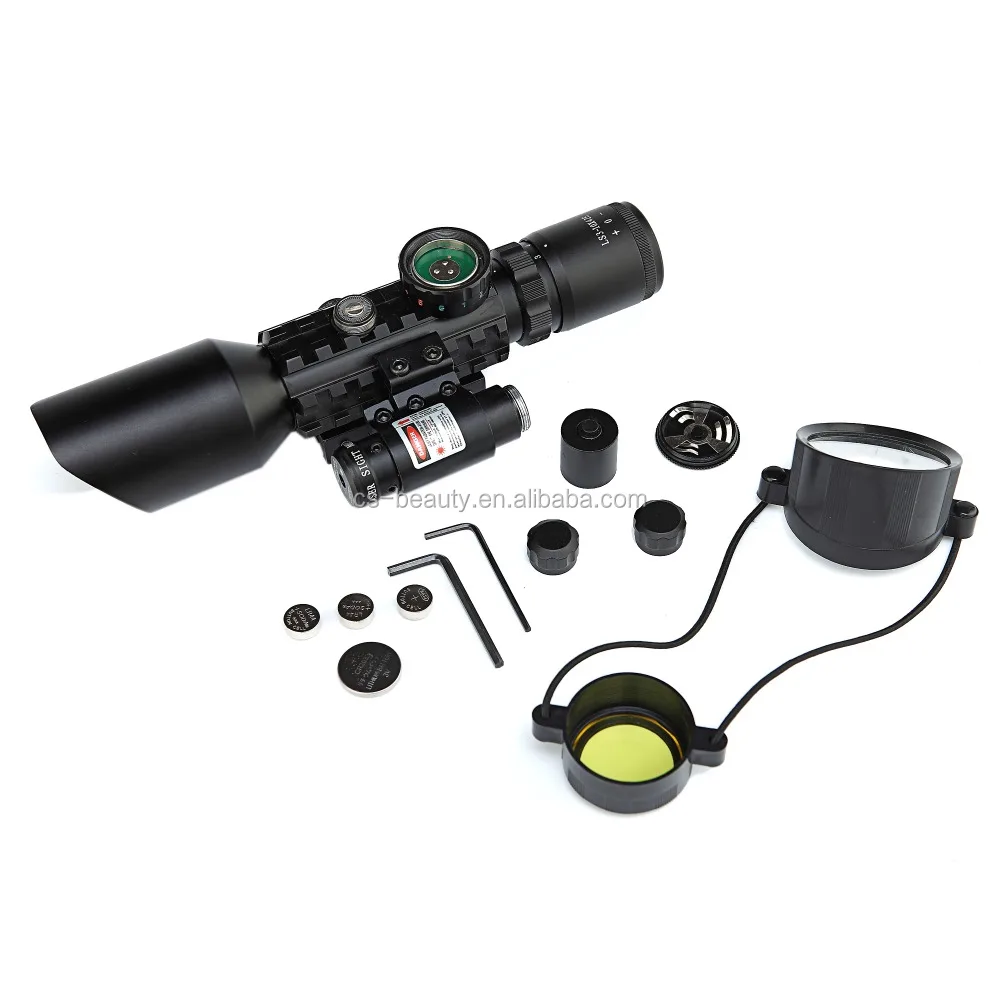 

Factory Sale 3-10X40 M9 Railed Night Vision Mil Dot Illuminated Tactical Riflescope Airsoft Air Gun Hunting Scopes, Black