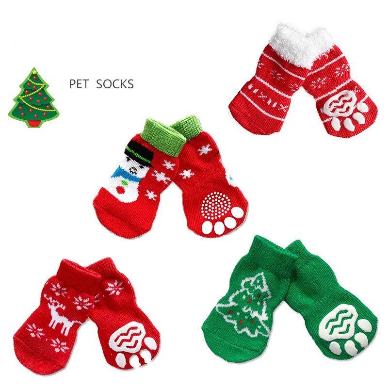 

New Coming Pet Socks Dog Christmas Socks Keep Warm, As photo show