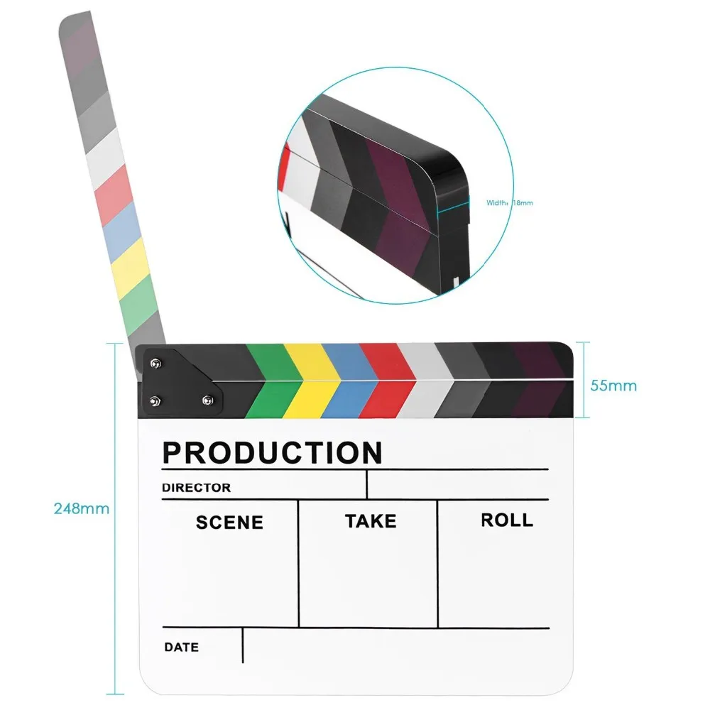 Acrylic Film Cut Action Scene Slate Clapper Board - Buy Action Board ...